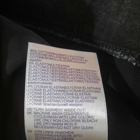 NYDJ Womens Trinity Pull-On Slim Bootcut Black Jeans Size M - Picture 5 of 6